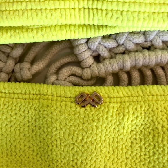 Pilyq Pineapple Reef Yellow Bandeau Teeny Bikini - Picture 9 of 11